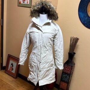 The North Face Women's White Hooded Ski Jacket